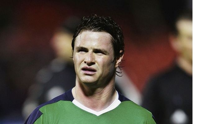 Philip Mulryne represents Northern Ireland against Canada in February 2005. 