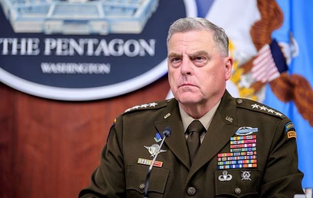 May 27, 2021: Chairman of the Joint Chiefs of Staff Army Gen. Mark A. Milley testifies before the House Appropriations Committee-Defense on the Fiscal 2022 Department of Defense Budget in the Pentagon Press Briefing Room, Washington, D.C.