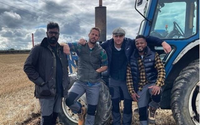 A League Of Their Own cast at the National Ploughing Championship in County Carlow