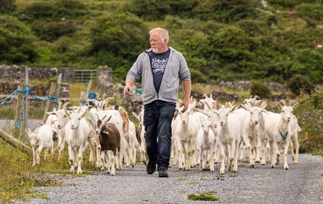 Aran Goats Cheese Producer and the man behind Aran Food Tour, Gabriel Faherty.