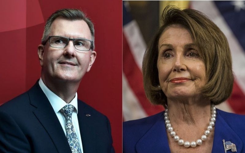 In letter to Pelosi, head of DUP says NI Protocol will sacrifice the Good Friday Agreement