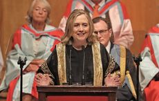 Hillary Clinton hails Northern Ireland as a beacon of democracy during Queen's University ceremony