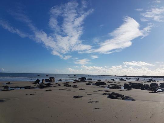 Carne Beach, County Wexford, the site of the crash. 