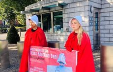 Protest staged at US Embassy in Dublin in response to Texas abortion law