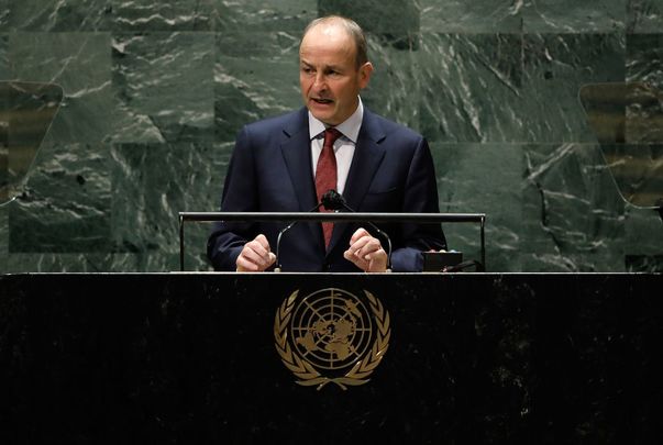 September 24, 2021: Prime Minister of Ireland Micheál Martin addresses the 76th Session of the U.N. General Assembly at U.N. headquarters