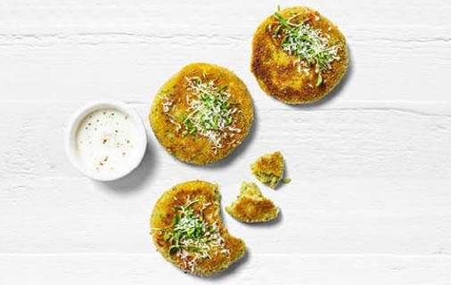 Potato cakes with broccoli and cheddar recipe.