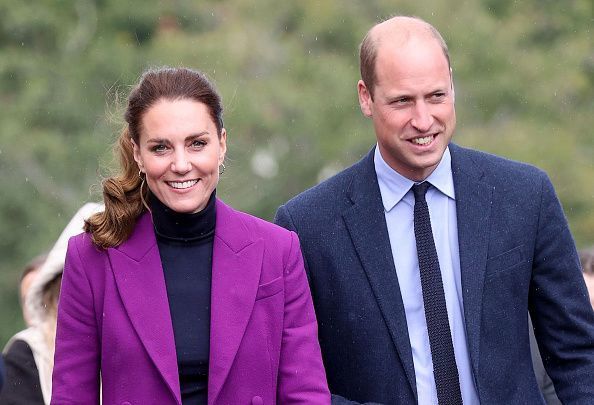 Catherine, Duchess of Cambridge and Prince William, Duke of Cambridge visit the Ulster University Magee Campus on September 29, 2021 in Londonderry, Northern Ireland.