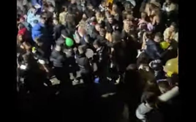 Footage shows as hundreds of ravers descended on Skryne Castle in Co Meath on St Stephen\'s Day.