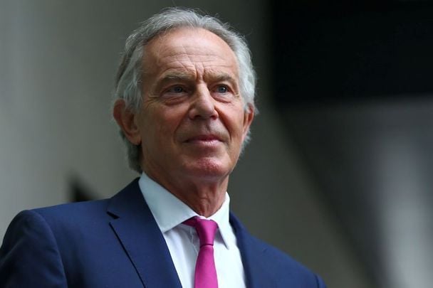 June 6, 2021: Former British Prime Minister Tony Blair leaves the BBC after appearing on The Andrew Marr Show in London, England. 
