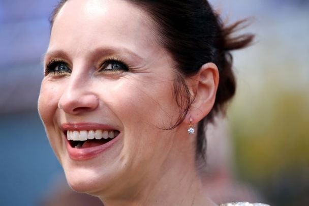 October 12, 2021: Caitríona Balfe attends the \"Belfast\" European Premiere during the 65th BFI London Film Festival at The Royal Festival Hall in London, England.