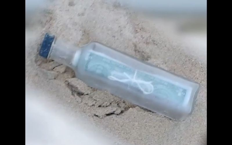 “Once-in-a-lifetime” message in a bottle from Maryland washes up in Donegal