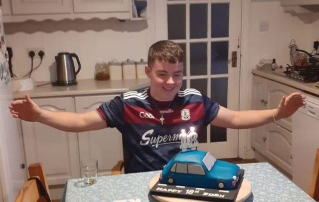 Eden Heaslip celebrates his 18th birthday. 