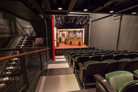The interior of the Irish Repertory Theater in Manhattan. 