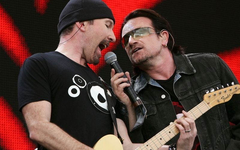 WATCH: Bono and The Edge share acoustic version of U2's "Sunday Bloody Sunday"