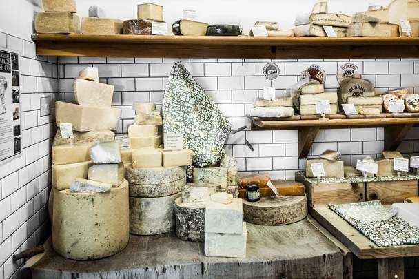 Inside Sheridan\'s cheesemongers in Dublin.