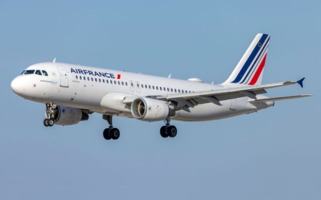 An Air France Airbus A320-214 in Malta in July 2021. 