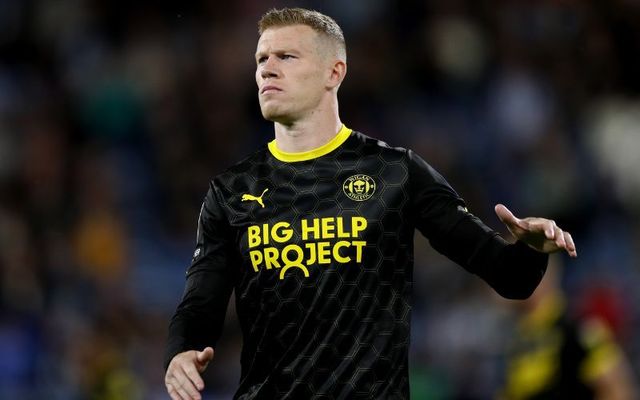 September 13, 2022: James McClean of Wigan Athletic reacts during the Sky Bet Championship between Huddersfield Town and Wigan Athletic at John Smith\'s Stadium in Huddersfield, England. 