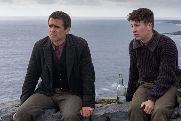 Coiln Farrell and Barry Keoghan in \"The Banshee of Inisherin\".