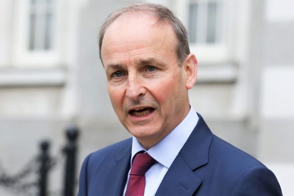 Ireland\'s Taoiseach Micheál Martin, pictured here in May 2021, was in Belfast on October 17 to meet with the leaders of Northern Ireland\'s five main political parties.