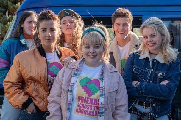 The cast of \"The Derry Girls\".