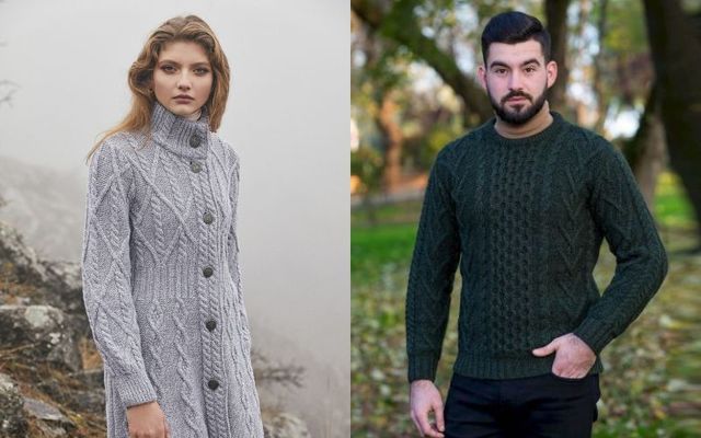 Cozy up this winter with knitwear from Aran Sweaters Direct