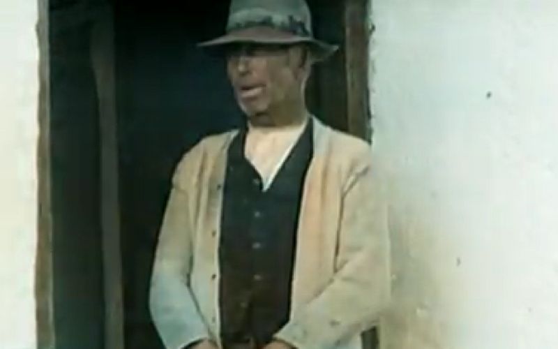 Can you help identify this man in colorized video of 1920s Ireland?