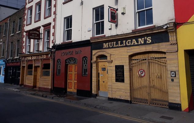 Mulligan\'s Pub, on Poolbeg Street, Dublin.