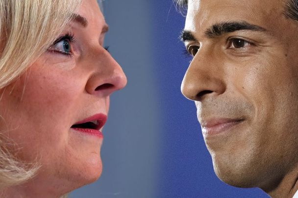 Composite image of Liz Truss and Rishi Sunak.