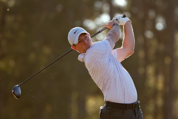 October 23, 2022: Rory McIlroy of Northern Ireland plays his shot from the 17th tee during the final round of the CJ Cup at Congaree Golf Club in Ridgeland, South Carolina.