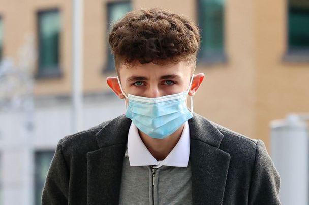 February 11, 2022: Dean Kerrie arriving at the Criminal Courts of Justice, where he is on trial accused of murdering a fisherman in Waterford when he was a teenager. Kerrie is charged with murdering 25-year-old Jack Power in Dunmore East, Co Waterford on July 26, 2018. 