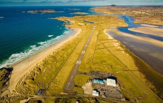 Donegal Airport has been named the most scenic airport in the world for the third year in a row. 