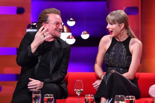 Bono and Taylor Swift on Graham Norton’s show last week.