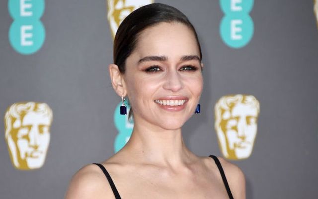 Emilia Clarke at the EE British Academy Film Awards in London in February 2020.