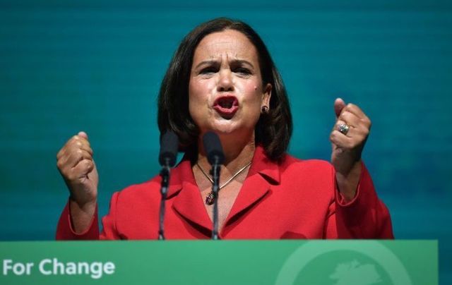 November 5, 2022: Sinn Féin president Mary Lou McDonald addresses the Sinn Féin Ard Fheis at the RDS Arena in Dublin.