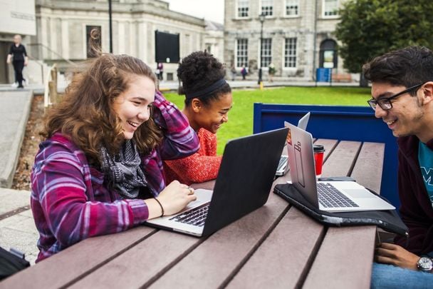 Students at Trinity College Dublin.