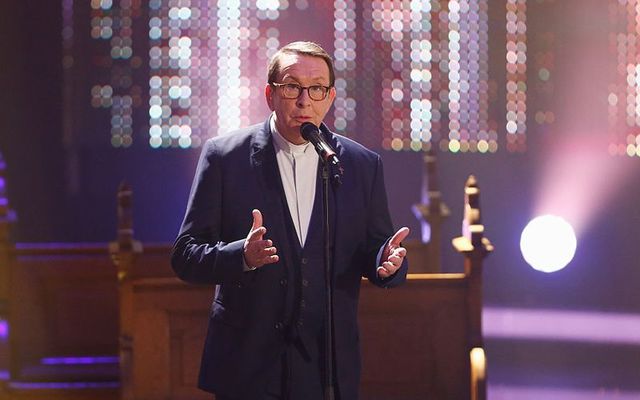 December 7, 2014: Father Ray Kelly, the \'Irish singing priest,\' performs onstage during 2014! Menschen, Bilder, Emotionen - RTL Jahresrueckblick show in Cologne, Germany.