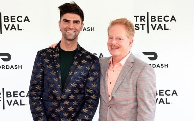 Justin Mikita and Jesse Tyler Ferguson at the 2022 Tribeca Festival in New York City.