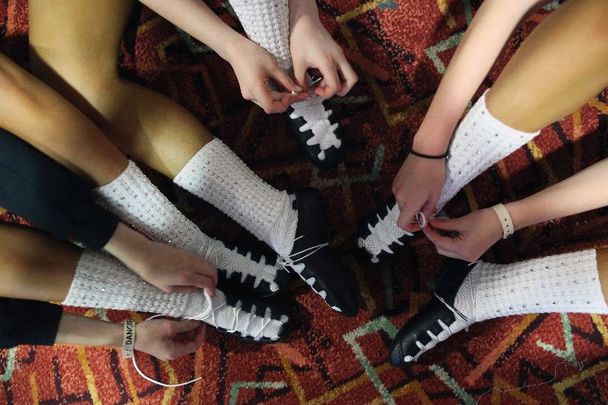 April 14, 2014: Irish dancers at the World Irish Dance Championship in London, England.