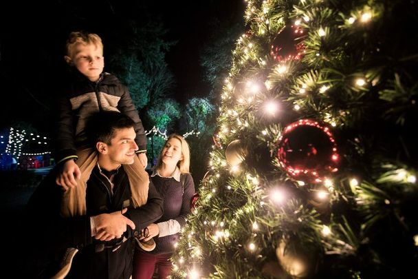 A family celebrating Christmas in Killarney, Co Kerry.