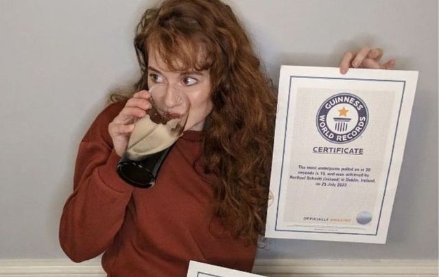 \"Moved to Ireland and went all-in on Guinness - both the pint and the world record,\" Rachael Schmitt said in her Instagram post.