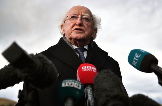 President of Ireland makes Christmas visit to Creeslough