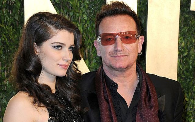 Bono and Eve Hewson arrive at the 2013 Vanity Fair Oscar Party