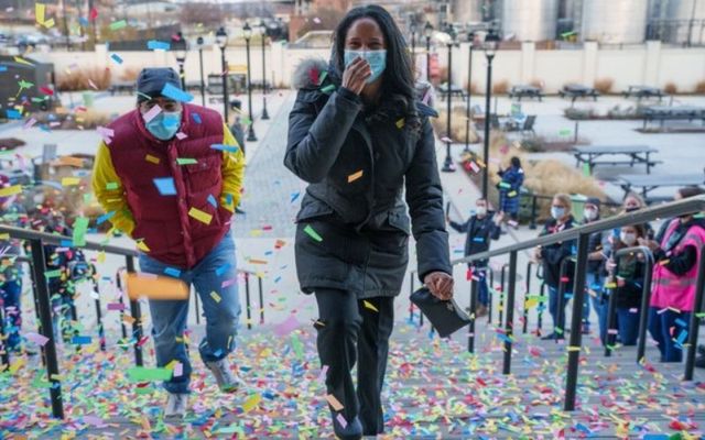 Danisha Allen was welcomed as Baltimore\'s Guinness Open Gate Brewery millionth visitor