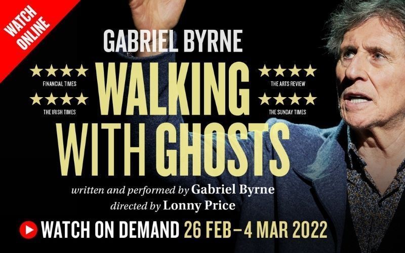 Final day of tickets for worldwide screening of Gabriel Byrne's "Walking with Ghosts"