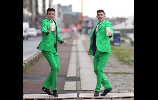 Champion Irish dancers Matt and Mike Gardiner get shufflin\' for McDonald\'s Shamrock Shakes in Ireland!