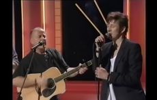 WATCH: Shane MacGowan and Christy Moore sing "Spancil Hill" on the "Late Late" in 1994