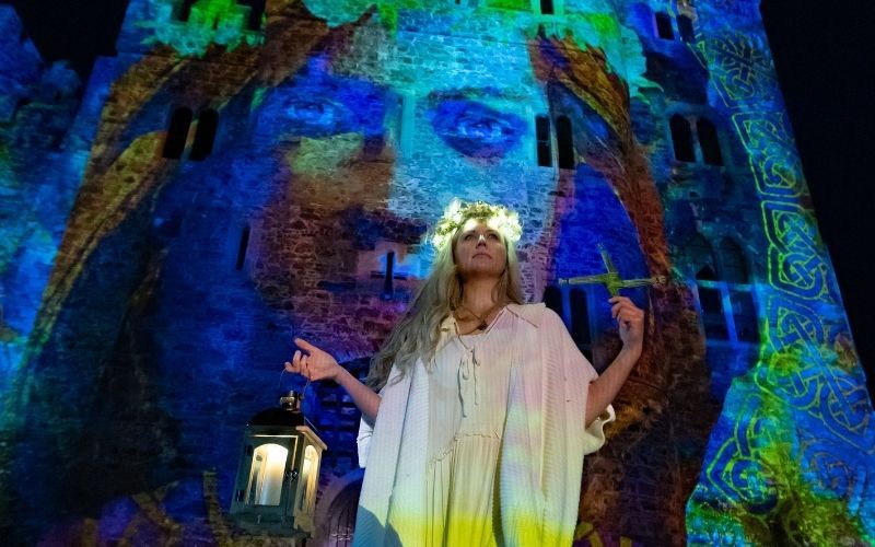 WATCH: Kildare lights up with poetry performance celebrating St. Brigid