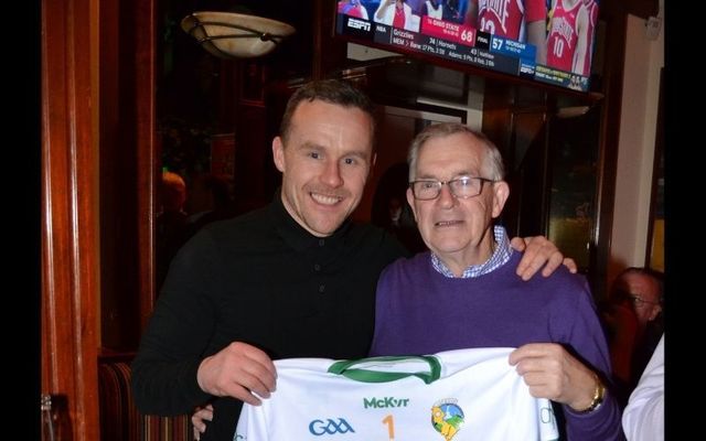 Andy Moran and Mike Furlong at the book launch at JP Clarke’s.