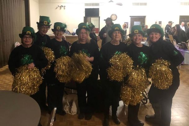 Members of the Milwaukee Dancing Grannies at a recent fundraiser at the Elks Lodge in Waukesha.