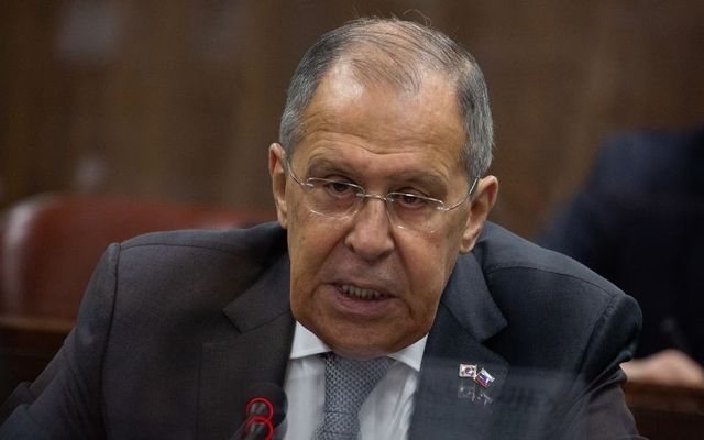 Russian Foreign Minister Sergey Lavrov during a state visit to South Korea in March 2021. 
